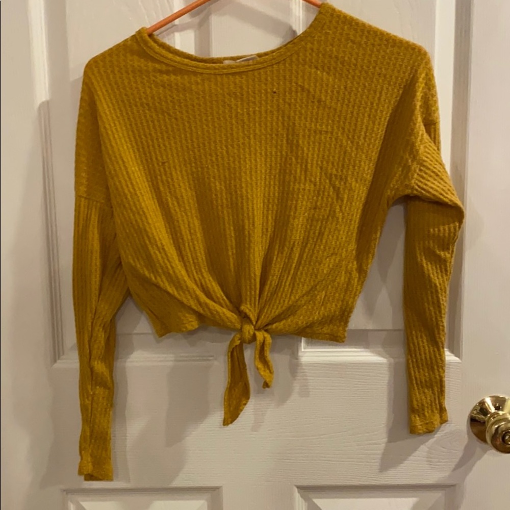 Yellow/Mustard Cropped sweater